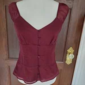 Ann Taylor LOFT Peasant Top